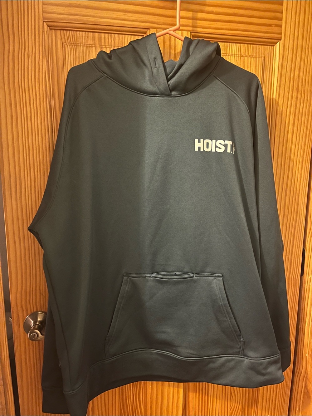 Dark Green Women's Pullover Hoodie - Casual Garment Bag Style